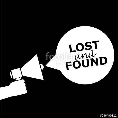 Lost And Found Icon Or Logo On Dark Background Stock Photo 500x500 Lost And Found Icon Or Logo On Dark Background Stock Photo