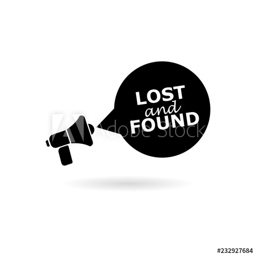 Black Lost And Found Icon Or Logo 500x500 Black Lost And Found Icon Or Logo
