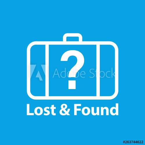 Lost And Found Icon Clipart Image Isolated On White Background 500x500 Lost And Found Icon Clipart Image Isolated On White Background