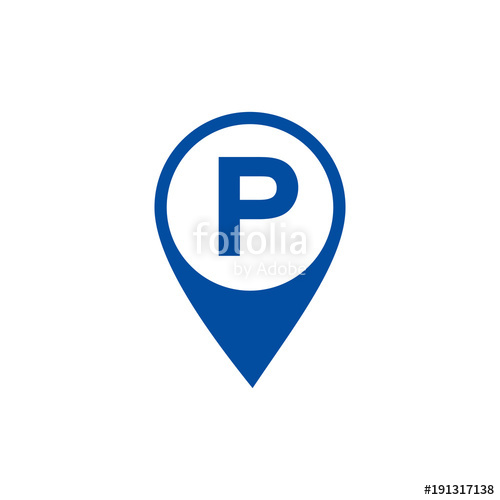 500x500 Parking Space Sign Of The Parking Lot Parking Area Parking Icon