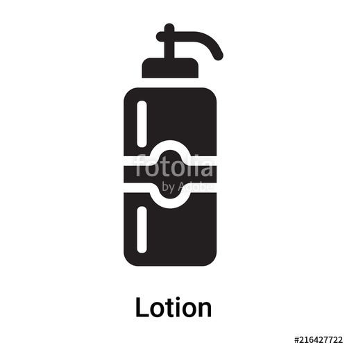 500x500 Lotion Icon Vector Sign And Symbol Isolated On White Background