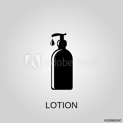 500x500 Lotion Icon Lotion Symbol Flat Design Stock