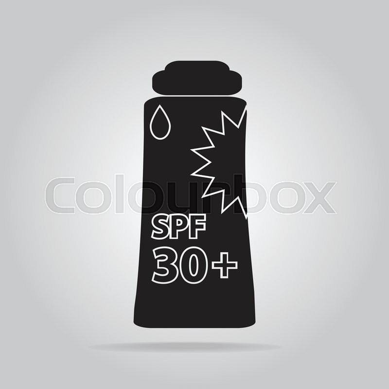 800x800 Sunscreen Lotion Icon, Sunblock Spf Stock Vector Colourbox