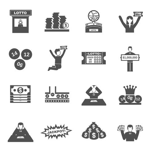 490x490 Lottery Icons Set