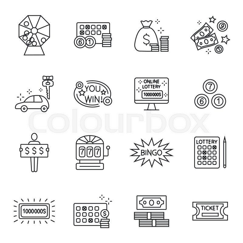 800x800 Lottery And Profit Fortune Games Icon Stock Vector Colourbox