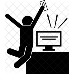 256x256 Lottery Winner Icon Of Glyph Style