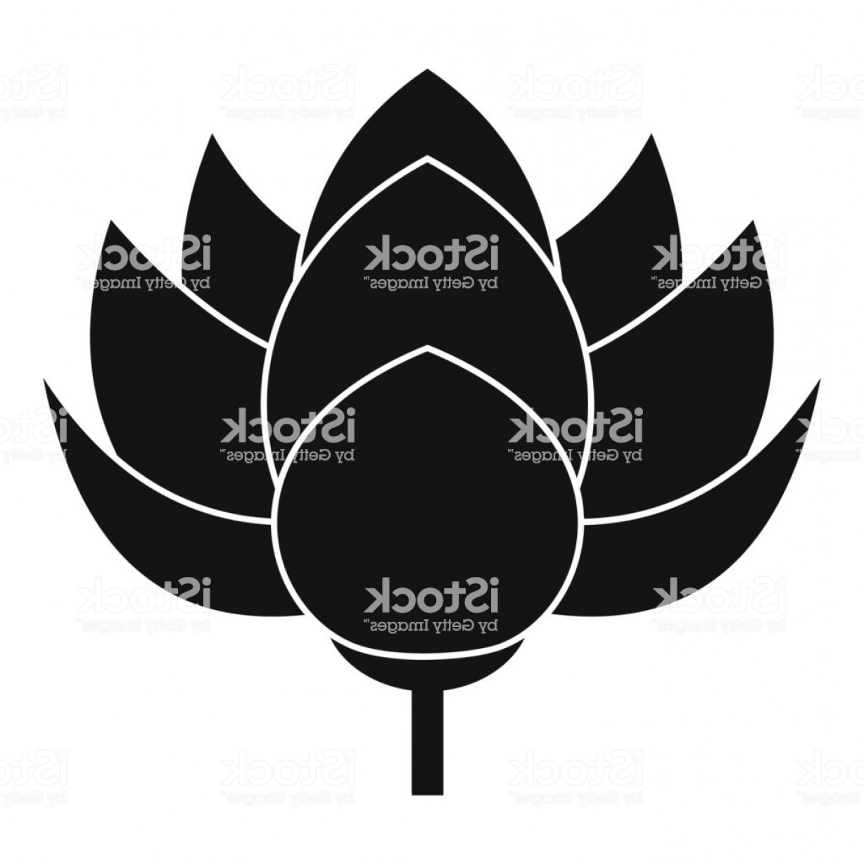 1228x1228 Lotus Flower Icon Simple Style Gm Handandbeak