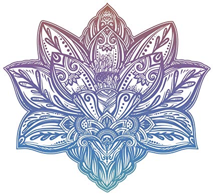 425x390 Pastel Ombre Tribal Pattern Lotus Flower Icon