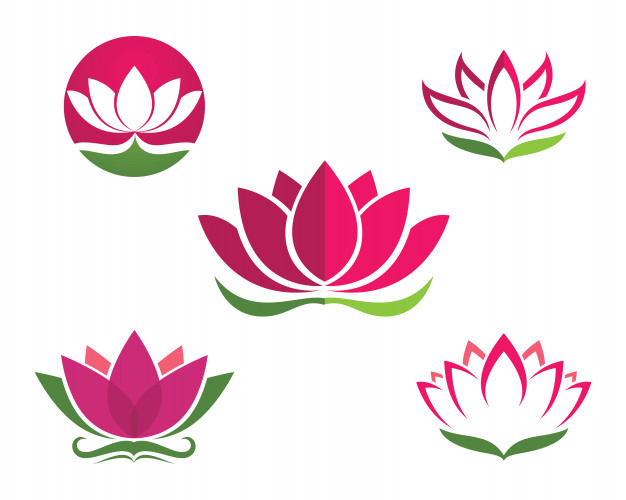 Lotus Flowers Design Logo Template Icon Vector Premium Download 626x500 Lotus Flowers Design Logo Template Icon Vector Premium Download
