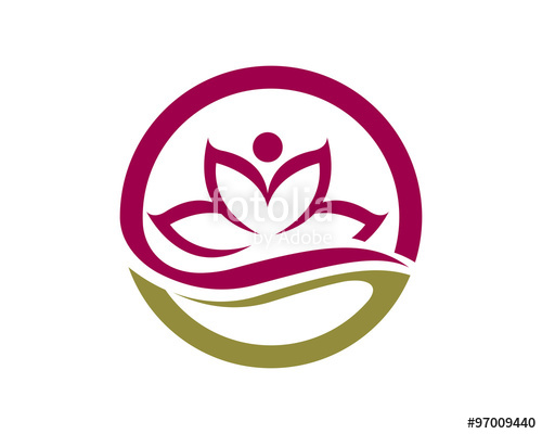 Stylized Lotus Flower Icon Vector Logo Stock Image And Royalty 500x400 Stylized Lotus Flower Icon Vector Logo Stock Image And Royalty