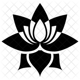 256x256 Lotus Icon Of Glyph Style