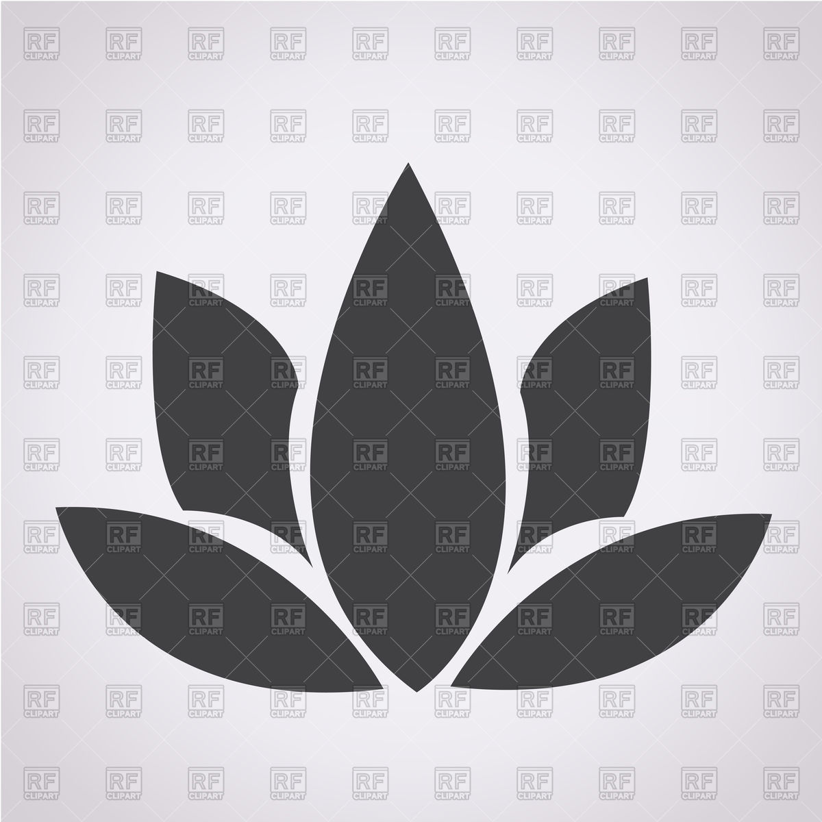 1200x1200 Lotus Icon Vector Image Of Objects Tumdee