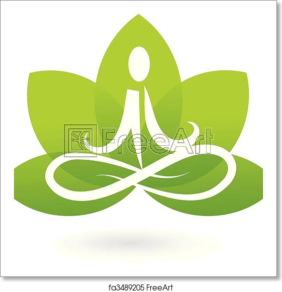 561x581 Free Art Print Of Yoga Lotus Icon Logo Freeart