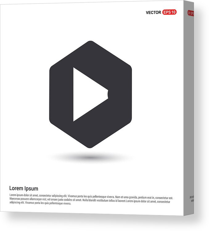 Loudspeaker Icon Hexa White Background Icon Template Canvas Print 678x750 Loudspeaker Icon Hexa White Background Icon Template Canvas Print