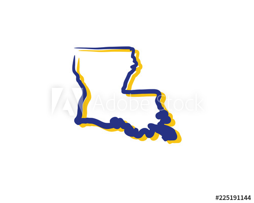 500x400 Louisiana Outline Logo Icon