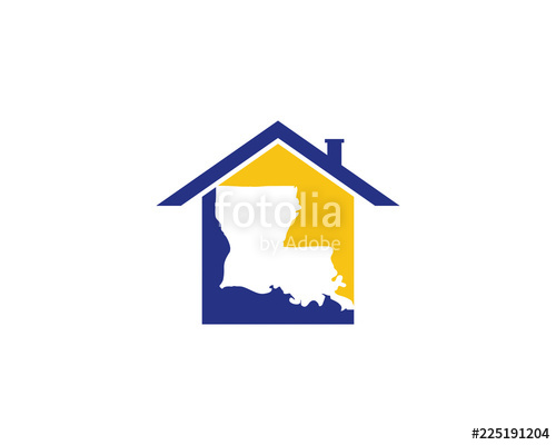 500x400 Louisiana Real Estate Logo Icon Stock Image And Royalty Free