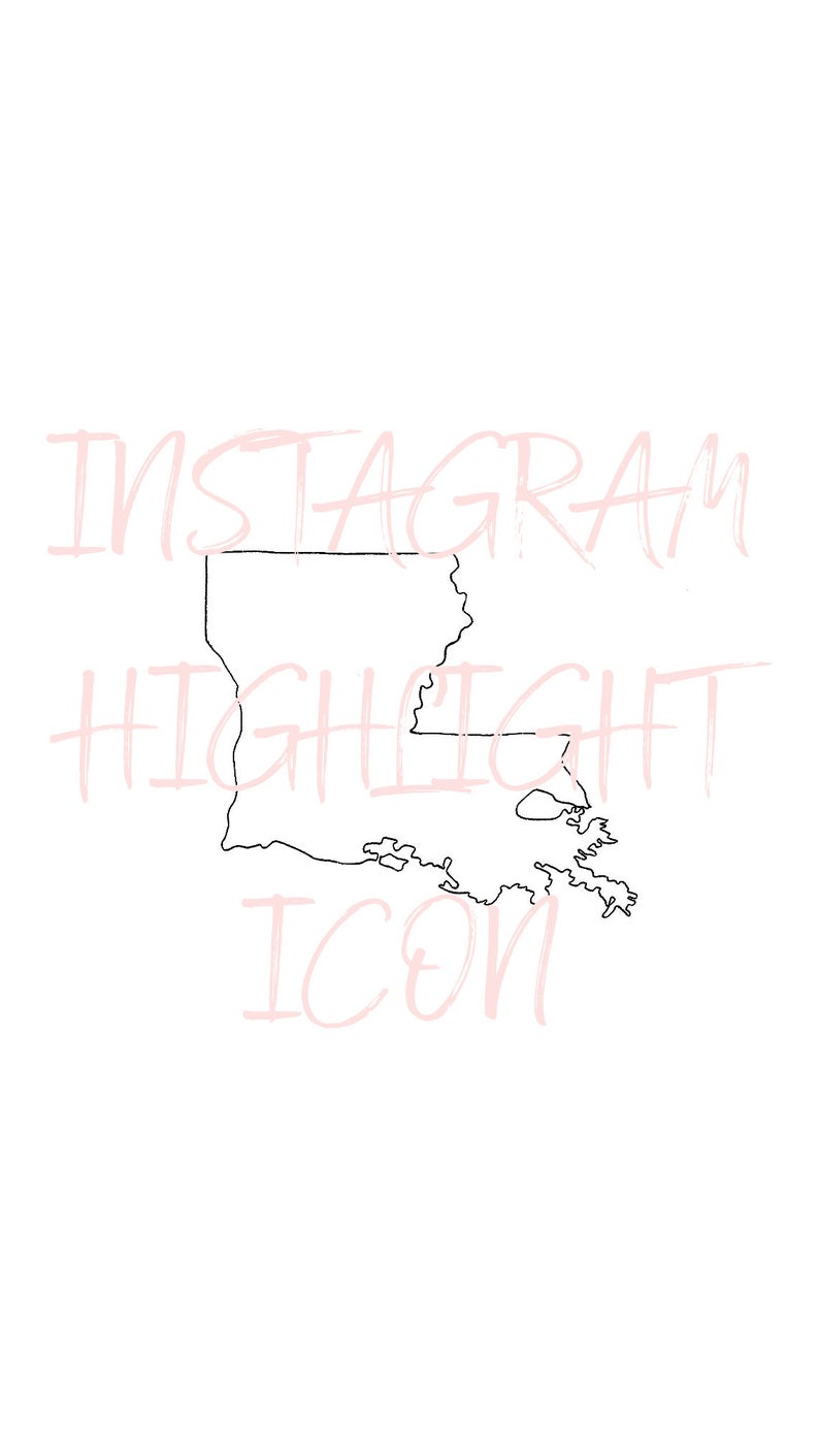 794x1411 Louisiana State Icon Instagram Highlight Cover Ig Story Etsy