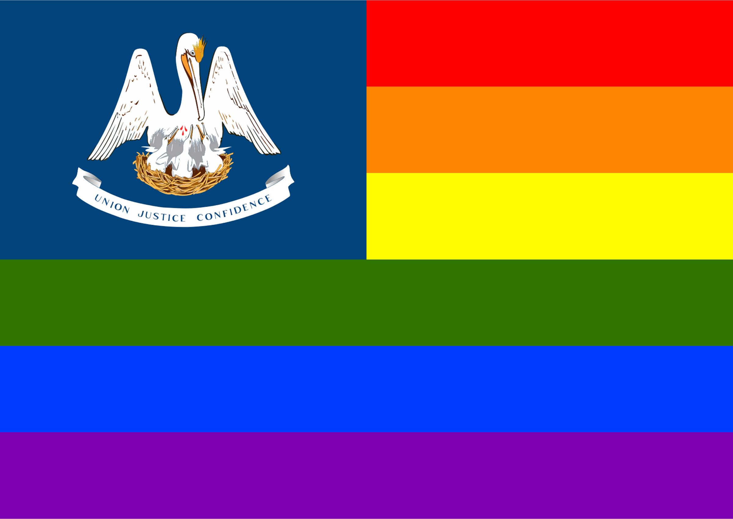 2400x1698 Rainbow Flag Louisiana Icons Png