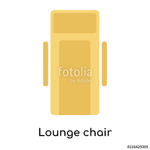500x500 Lounge Chair Icon Vector Sign And Symbol Isolated On White