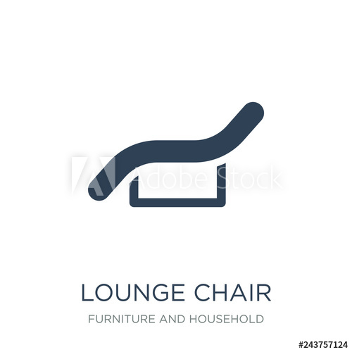 500x500 Lounge Chair Icon Vector On White Background, Lounge Chair Trend