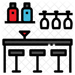 256x256 Lounge Icon Of Colored Outline Style