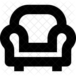 256x256 Lounge Icon Of Glyph Style