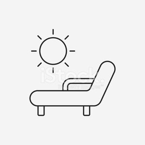300x300 Lounge Line Icon Premium Clipart