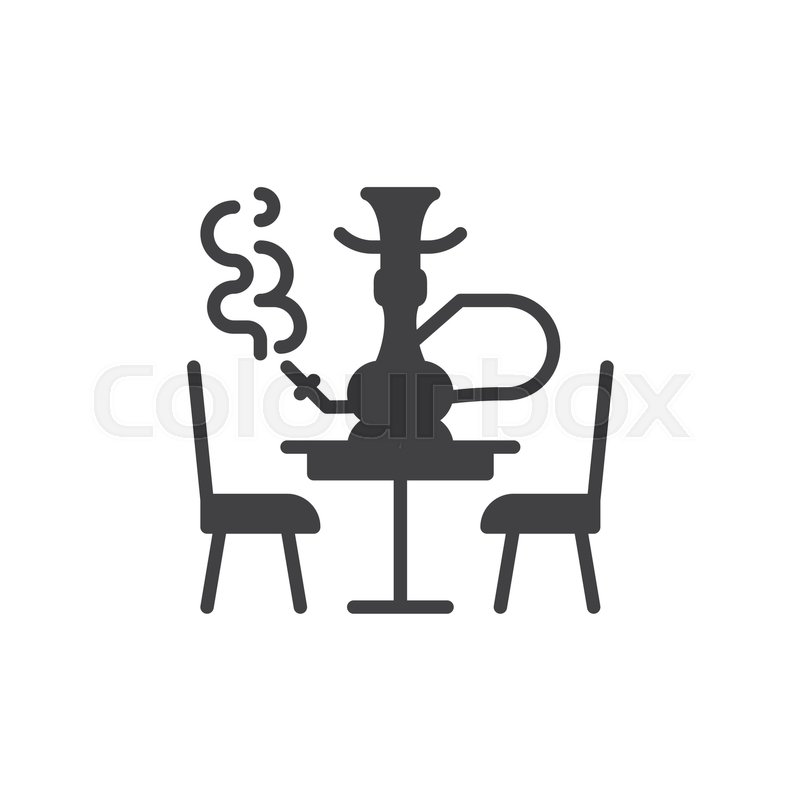 800x800 Hookah Lounge Icon Vector, Filled Flat Stock Vector Colourbox