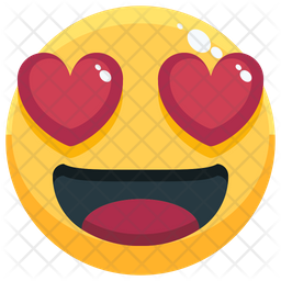 256x256 Love Emoji Icon Of Flat Style