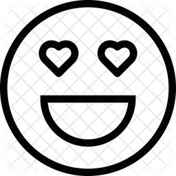 256x256 Love Emoji Icon Of Line Style