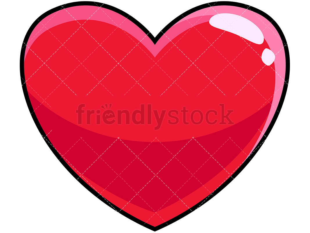 1067x800 Heart Icon Cartoon Vector Clipart