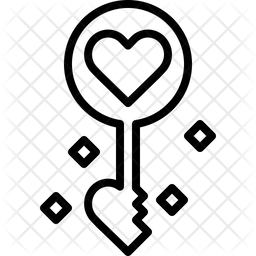 256x256 Secure Love Icon Of Line Style