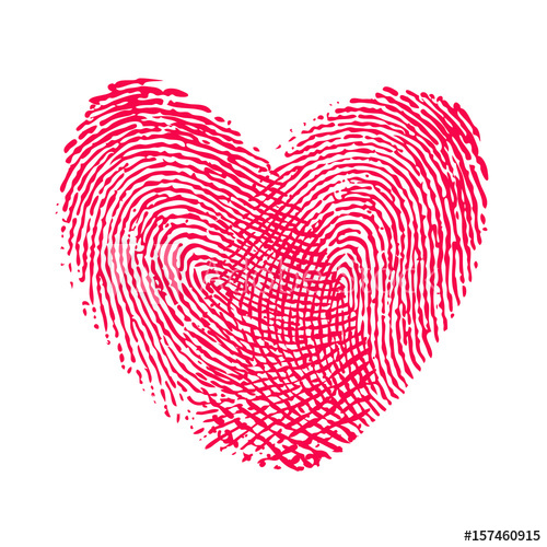 500x500 Double Fingerprint Heart Love Icon