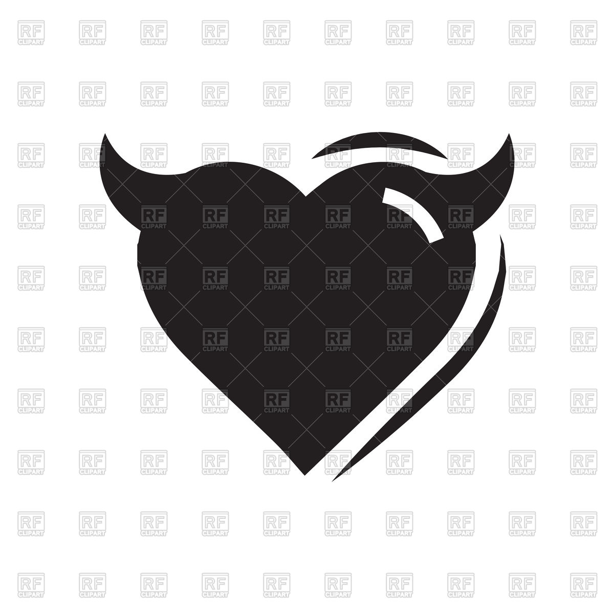 1200x1200 Devil Black Heart