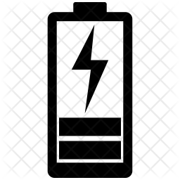 256x256 Low Battery Icon Of Glyph Style