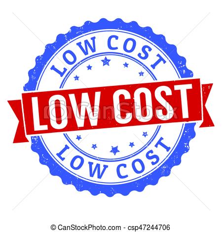 450x470 Low Cost Sign Or Stamp On White Background, Vector Vector