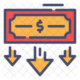 256x256 Cheap Price Icon Of Colored Outline Style