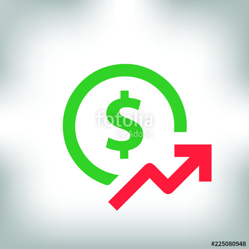 500x500 Cost Icon Low Cost Currency Vector Illustration Stock Image