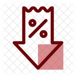 256x256 Low Price Icon Of Colored Outline Style