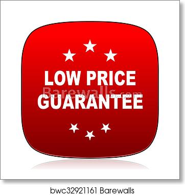 362x382 Low Price Guarantee Icon, Art Print Barewalls Posters Prints