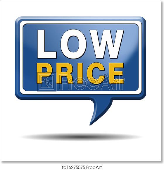 561x581 Free Art Print Of Low Price Icon Low Price Product Promotion
