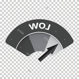 300x300 Stock Photo Low Level Risk Gauge Vector Icon Low Fuel Illustration