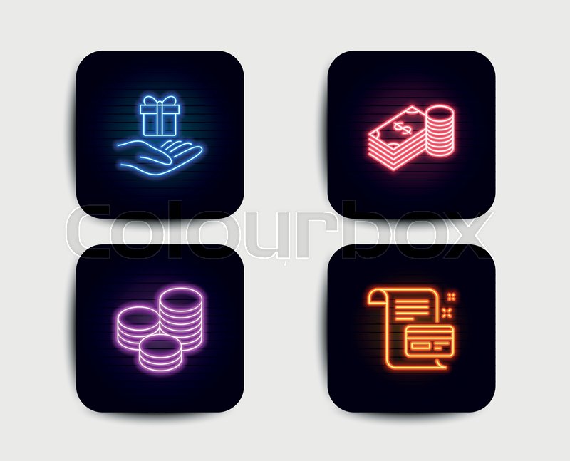 Neon Glow Lights Set Of Savings, Tips Stock Vector Colourbox 800x647 Neon Glow Lights Set Of Savings, Tips Stock Vector Colourbox