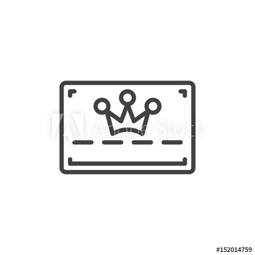 Loyalty Card Line Icon, Outline Vector Sign, Linear Style 500x500 Loyalty Card Line Icon, Outline Vector Sign, Linear Style