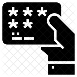 256x256 Loyalty Card Icon Of Glyph Style