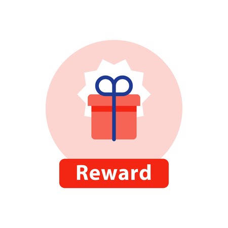450x450 Win Super Prize, Reward Gift, Surprising Present Red Box, Bonus