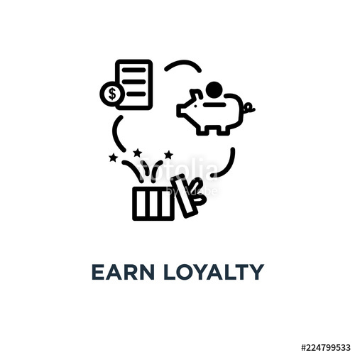 500x500 Earn Loyalty Program Concept Icon Earn Loyalty Program Concept
