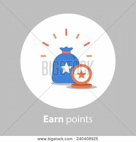 450x470 Loyalty Program, Earn Points, Reward Concept, Collect Points