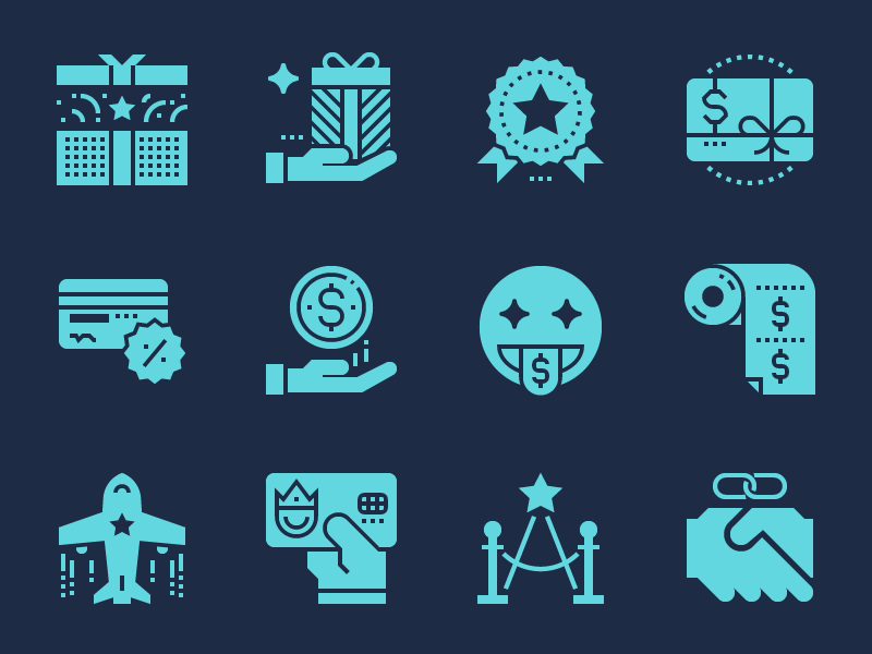 800x600 Customer Loyalty Program Icons