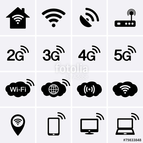500x500 Wireless And Wifi Icons And Stock Image